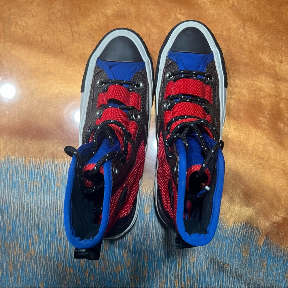 Converse CTAS 70 High Tech Hiker Enamel Red Blue Size 4 Youth - Picture 10 of 12